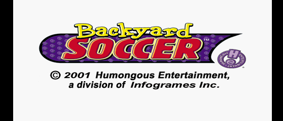 Backyard Soccer Title Screen